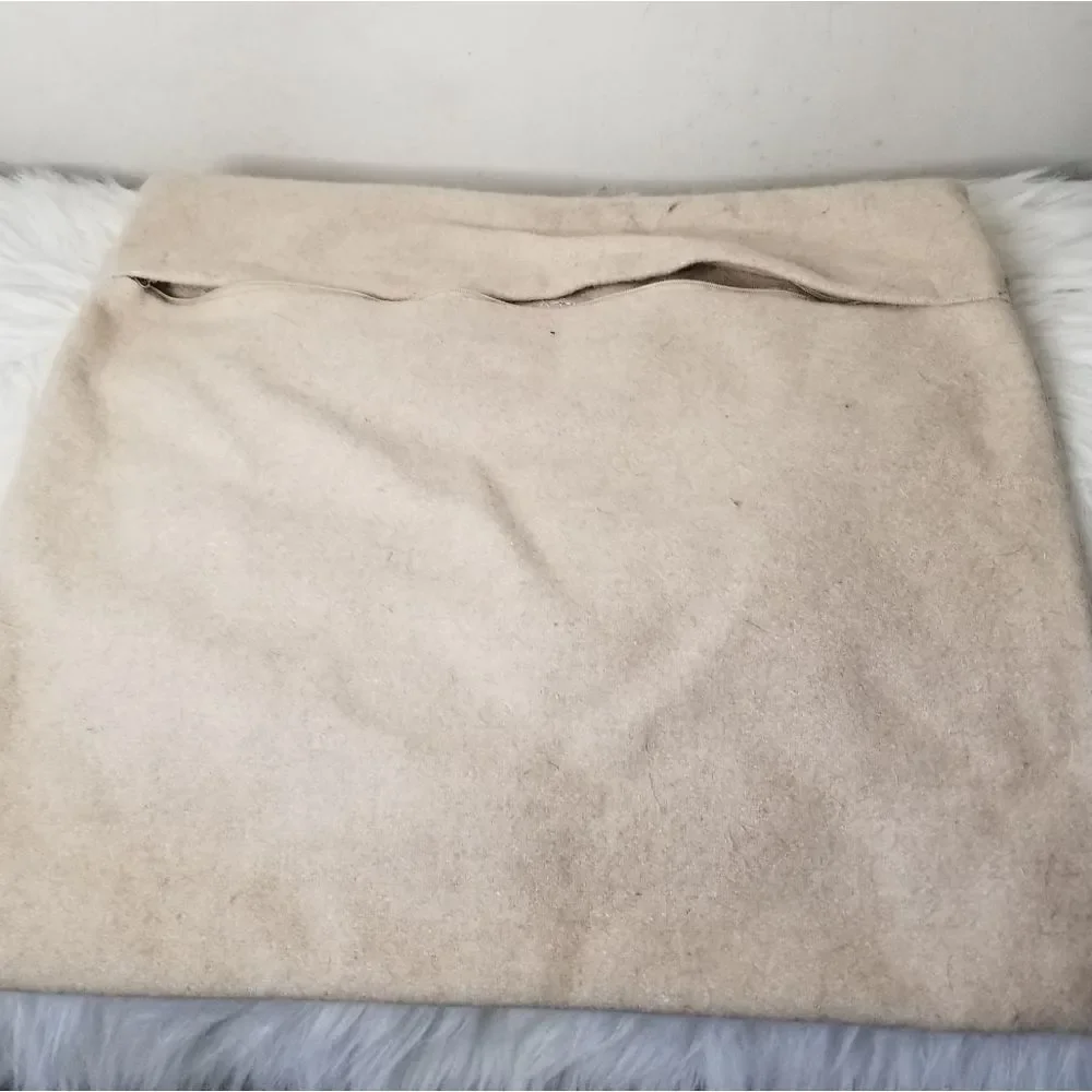 Square pillow case only 3-D flowers felt